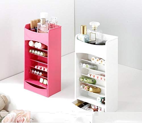 360° Rotating Cosmetic Storage Rack – Adjustable Makeup Organizer