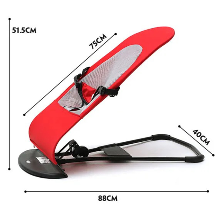 Foldable Baby Sitter Jumping Chair with Toy Bar – Soft & Safe Bouncer for Infants