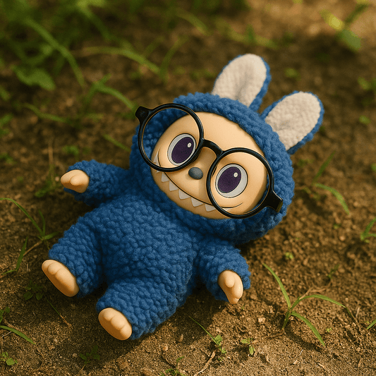 Labubu Plush Bunny-Monster – 12" Collectible with Removable Glasses