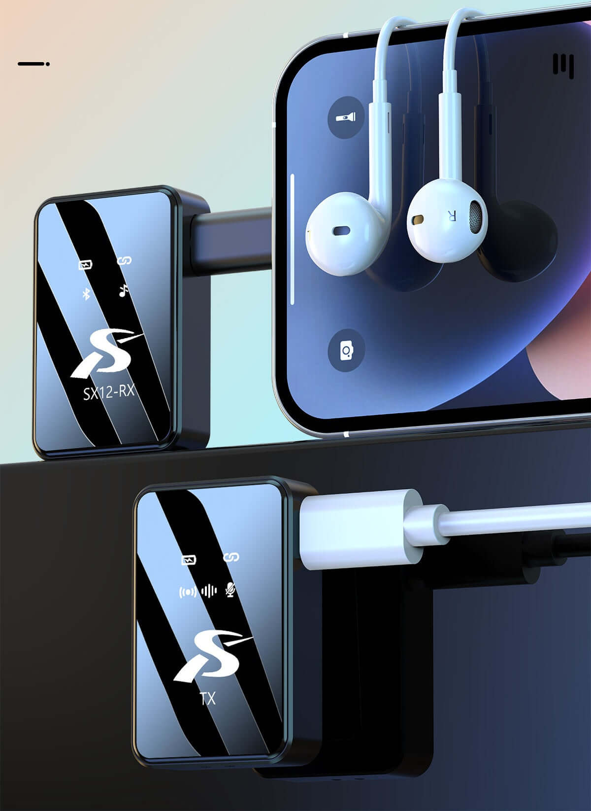 Wireless Microphone Kit – Plug & Play 2.4GHz Audio System with Charging Case