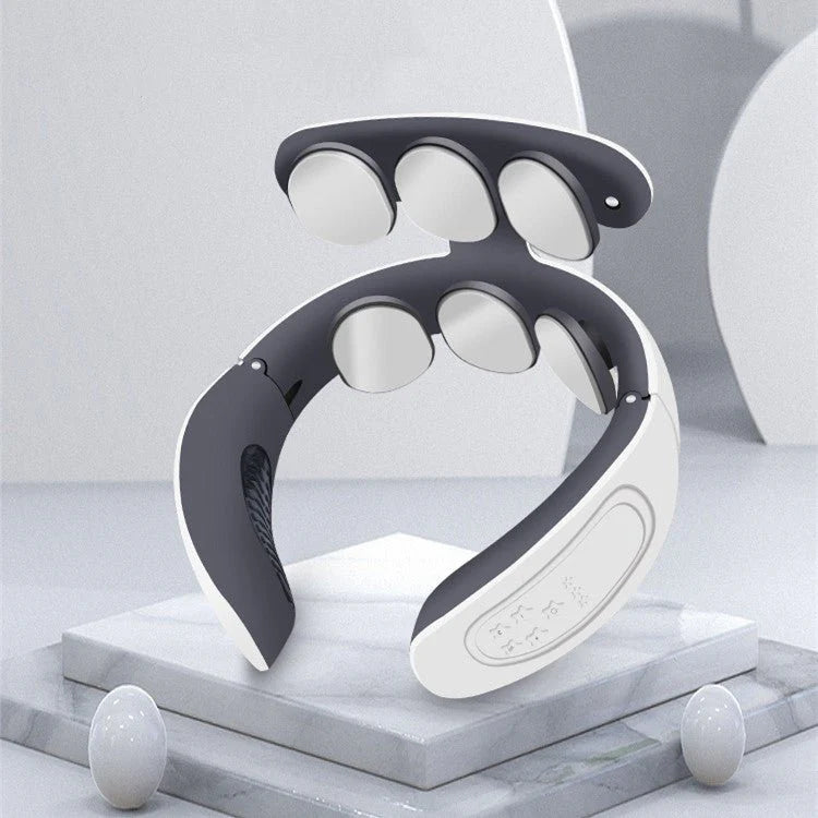 Home Portable Six-Head Cervical Massager – Neck Therapy with Heat & Deep Relief