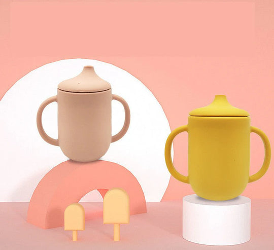 Silicone Baby Training Cup with Strawdlers