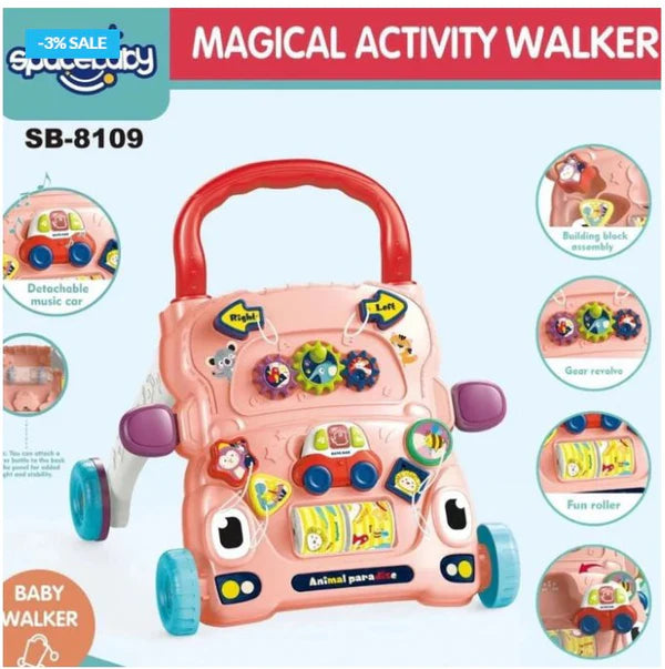 2-in-1 Baby Learning Walker
