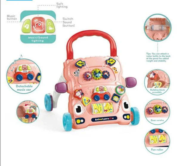 2-in-1 Baby Learning Walker