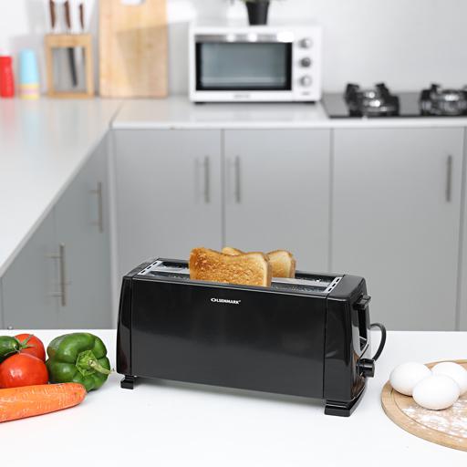4-Slice Bread Toaster – Wide Slots, Even Heating & Compact Design
