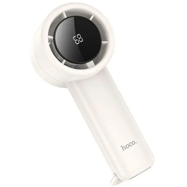 AirMate™ Rechargeable Handheld Fan – 5 Speed with LED Display