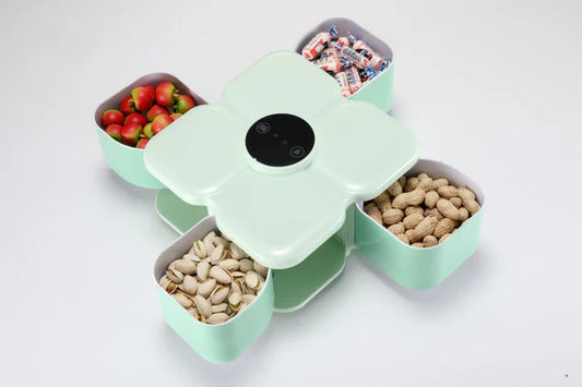 Exquisite Smart Candy Box – Touch-Control Dried Fruit Organizer with Dividers (2.5L)