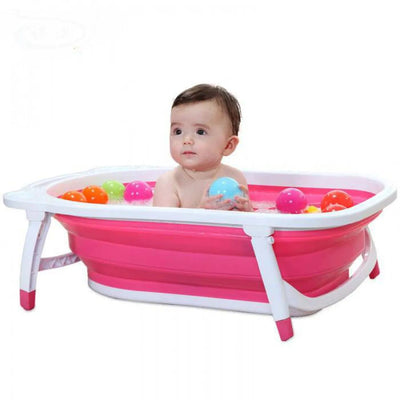 Foldable Baby Bath Tub – Space-Saving Baby & Toddler Bath with Non-Slip Legs
