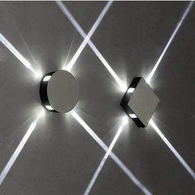 Cross Star Outdoor LED Wall Lamp