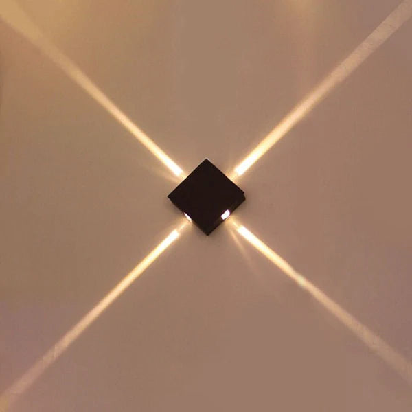 Cross Star Outdoor LED Wall Lamp