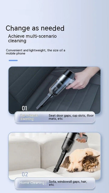 Wireless Handheld Car Cleaner – Super Strong Suction 12000Pa