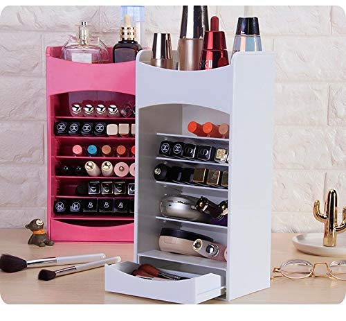 360° Rotating Cosmetic Storage Rack – Adjustable Makeup Organizer