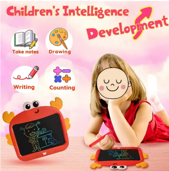 DoodleCrab™ LCD Writing Pad for Kids – Reusable Drawing Tablet