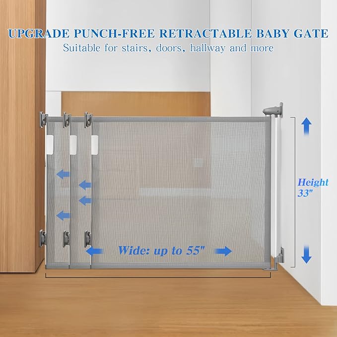 Baby Doorway Safety Gate Adjustable