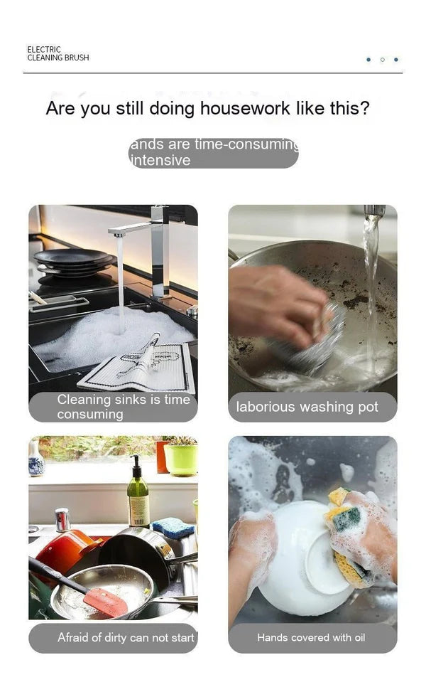 Handheld Electric Floor Cleaning Brush – Multifunctional Scrubber for Home Use