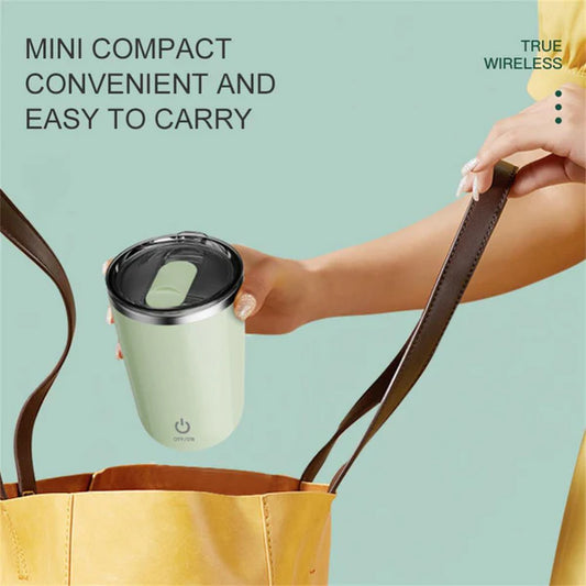 Automatic Self-Stirring Mug – 350ml Stainless Steel Magnetic Mixing Cup with Type-C Charging