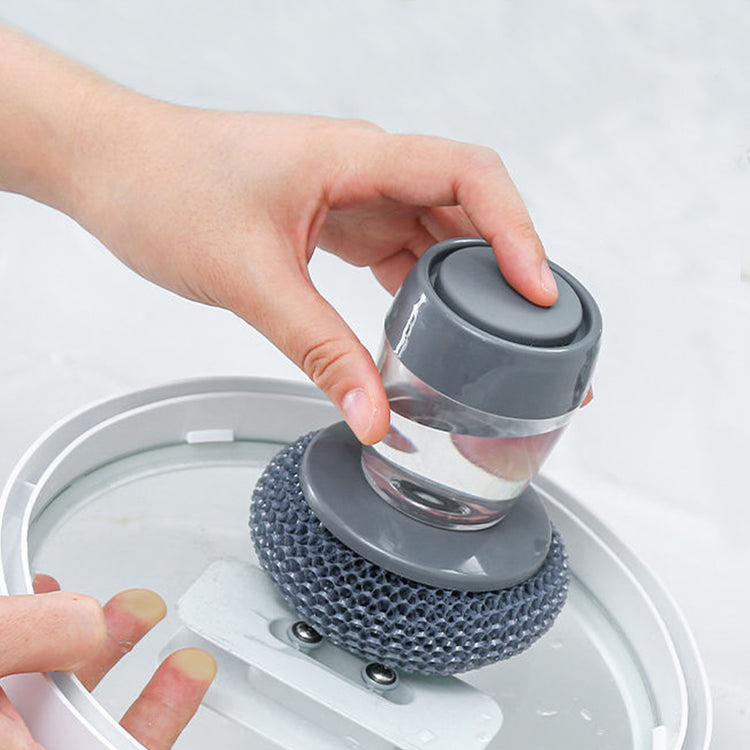 ScrubMate™ Liquid Soap Dispensing Pot Brush