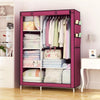 Foldable Canvas Storage Wardrobe – Portable Double Closet