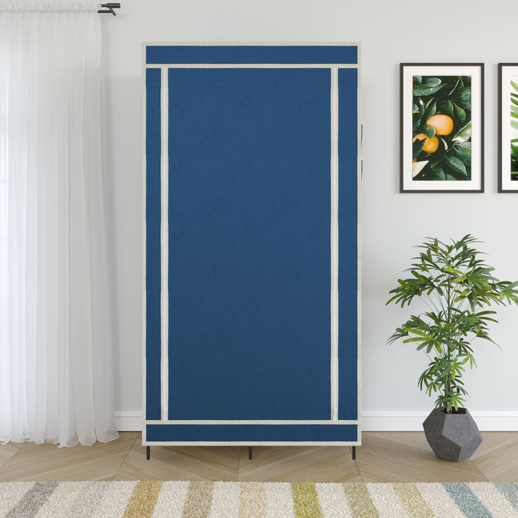 Foldable Canvas Storage Wardrobe – Portable Double Closet