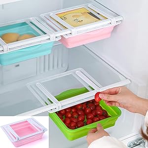 Refrigerator Storage Box – Stackable, Transparent Food Organizer for Fridge & Freezer
