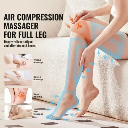 Air Compression Leg Massager – Full Leg Therapy for Circulation & Relaxation