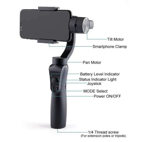 3-Axis Smartphone Gimbal Stabilizer for Smooth Video