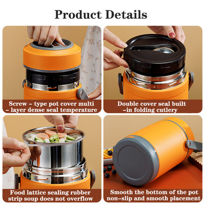 ThermoLunch™ Constant Temperature Heat Preservation Pot – 2.0L Electric Lunch Box