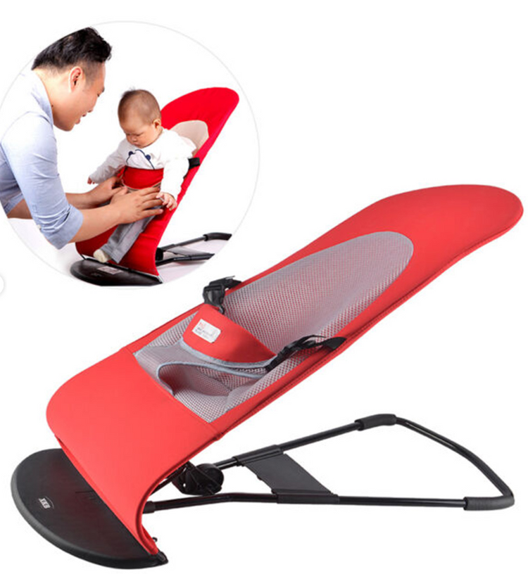 Foldable Baby Bouncer with Toy Bar