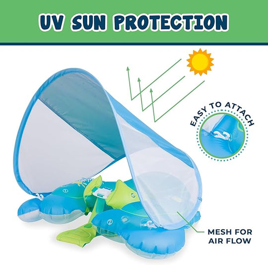 Baby Swimming Ring with Sunshade Canopy