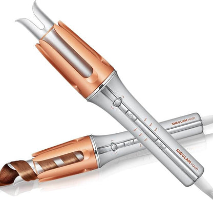 SHEGLAM It-Curl Instant Hair Curler – One-Touch Auto Curling Wand