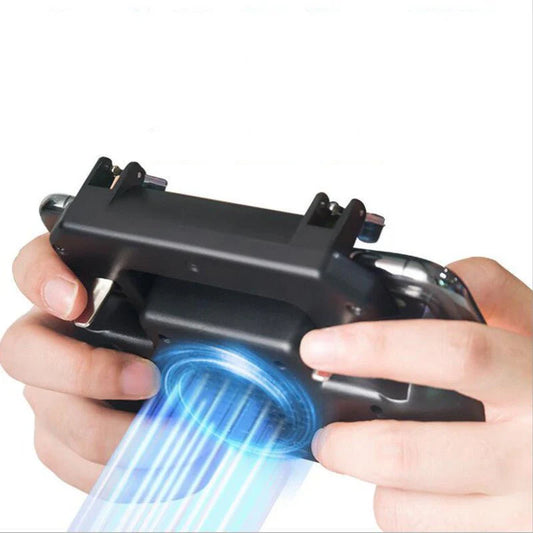 Mobile Game Controller with Grip & Cooling Triggers