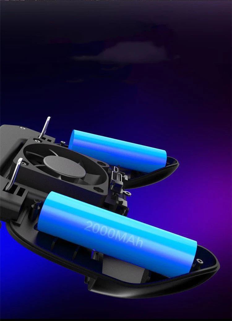 Mobile Game Controller with Grip & Cooling Triggers