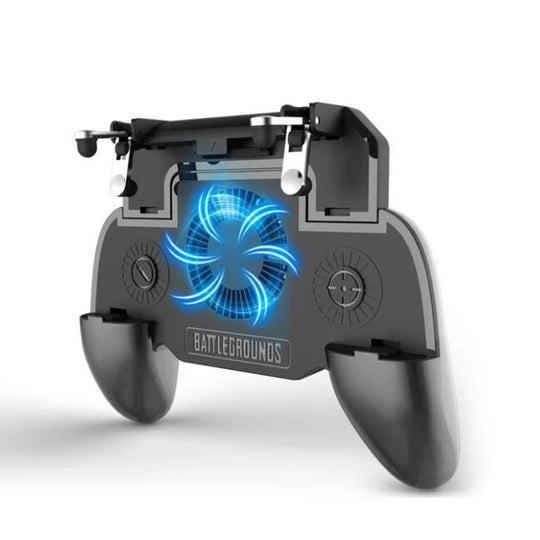 Mobile Game Controller with Grip & Cooling Triggers