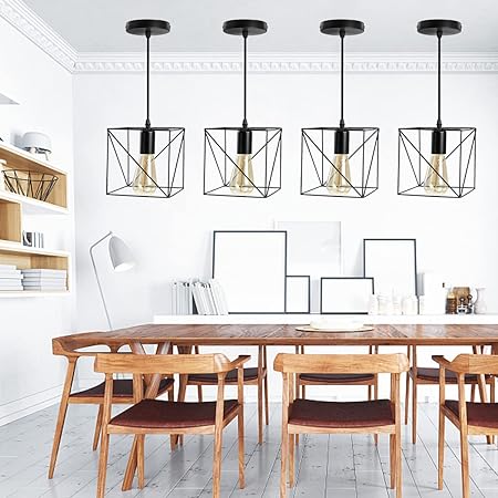 Modern Cube Ceiling Chandelier Semi Flush Mount