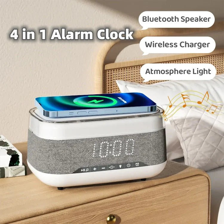 Multifunctional Alarm Clock with Wireless Charging