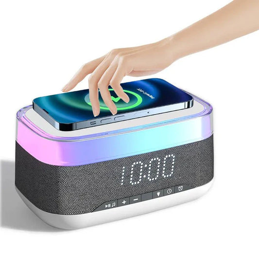 Multifunctional Alarm Clock with Wireless Charging