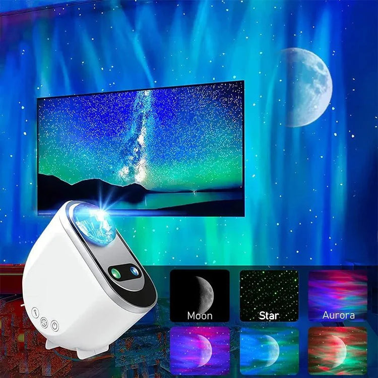 Aurora Galaxy Projector Lamp with Music Sync
