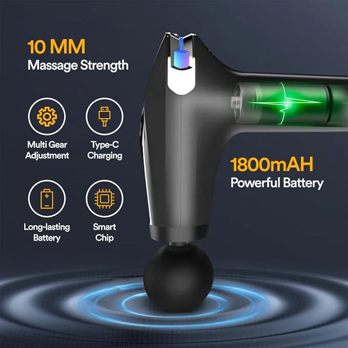Handled Massage Gun for Deep Tissue