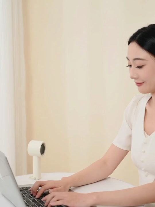 AirMate™ Rechargeable Handheld Fan – 5 Speed with LED Display