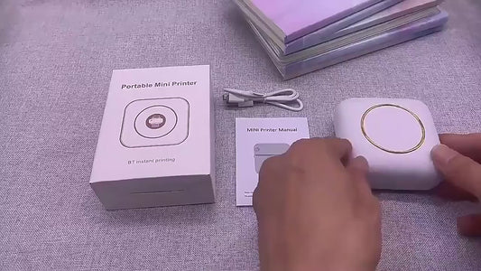 Portable Mini Bluetooth Printer – Inkless Instant Thermal Printing