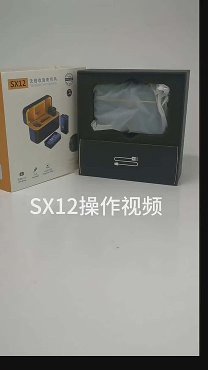 Wireless Microphone Kit – Plug & Play 2.4GHz Audio System with Charging Case