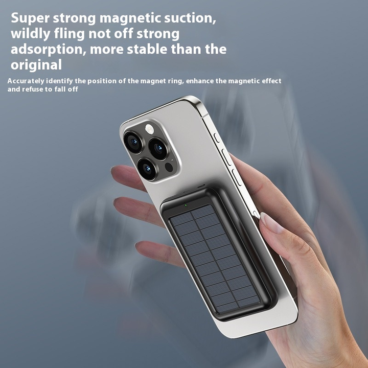 Solar Energy Power Bank with Real-Time Battery Display – USB & Solar Charging