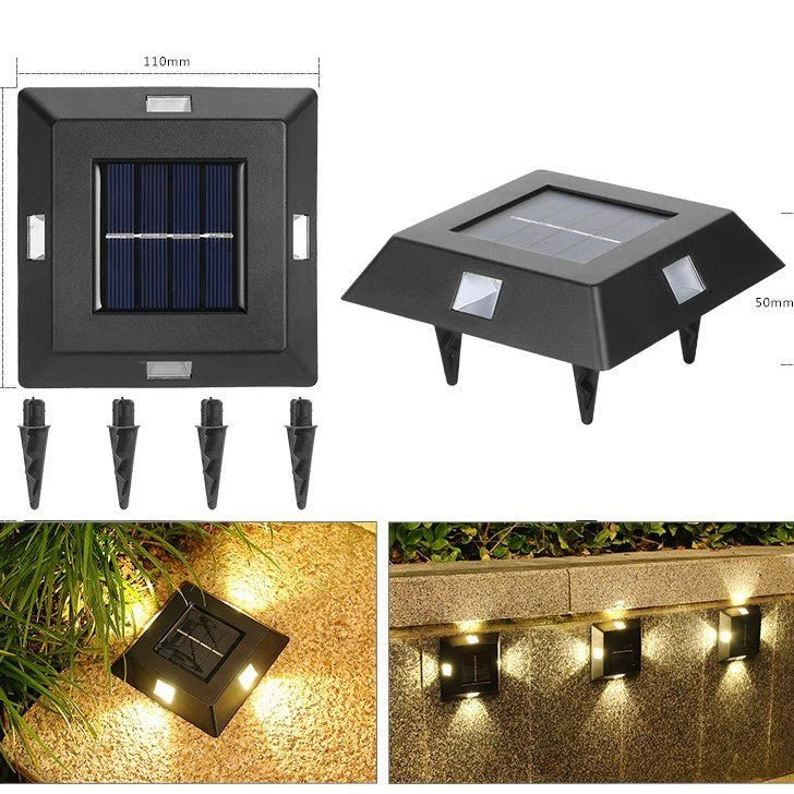 Solar Outdoor Wall Light – Decorative Courtyard & Garden LED Lamp