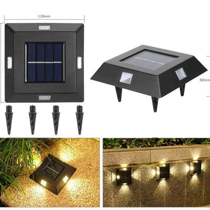 Solar Outdoor Wall Light – Decorative Courtyard & Garden LED Lamp