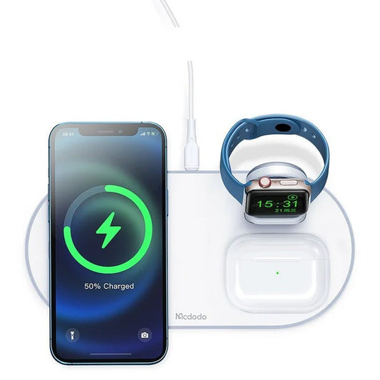 3-in-1 Magnetic Wireless Charger – Spacecraft Series Vertical Charging Station with Desktop Storage