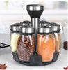 Revolving Spice Rack with Empty Jars & Handle
