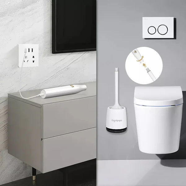 SpinClean™ Wireless Electric Toilet Brush – Rechargeable & Silent