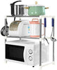 Stainless Steel Kitchen Storage Rack – Multi-Tier Organizer with Hooks