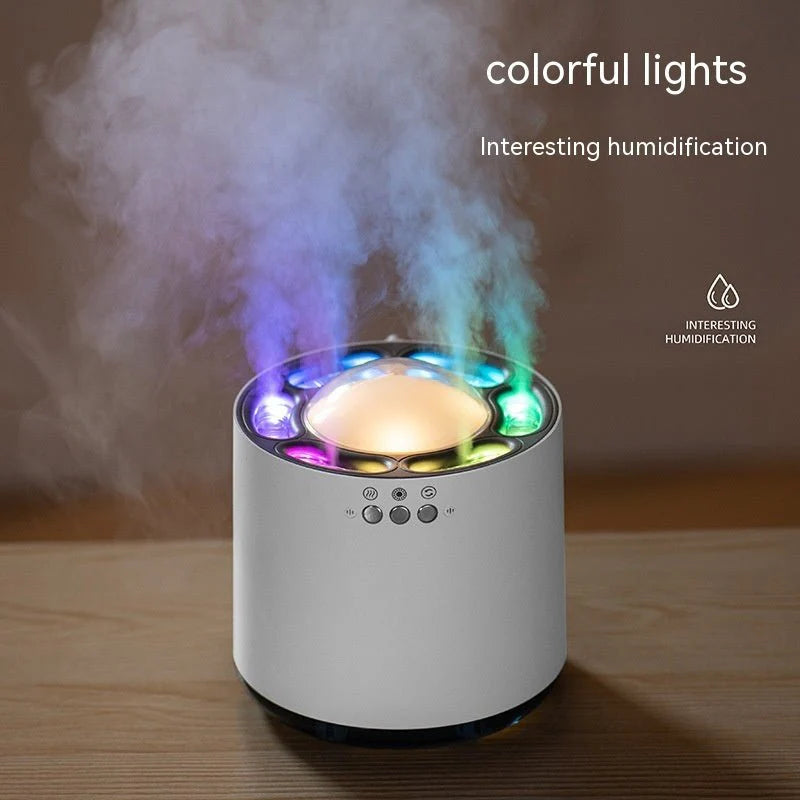 Ultrasonic Hydration Tower – 800ml Smart Mist Diffuser with Light & Music Sync