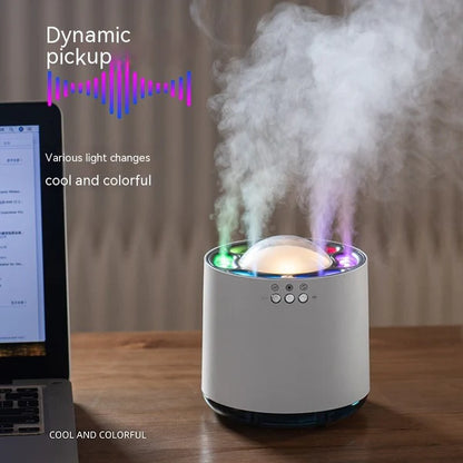 Ultrasonic Hydration Tower – 800ml Smart Mist Diffuser with Light & Music Sync